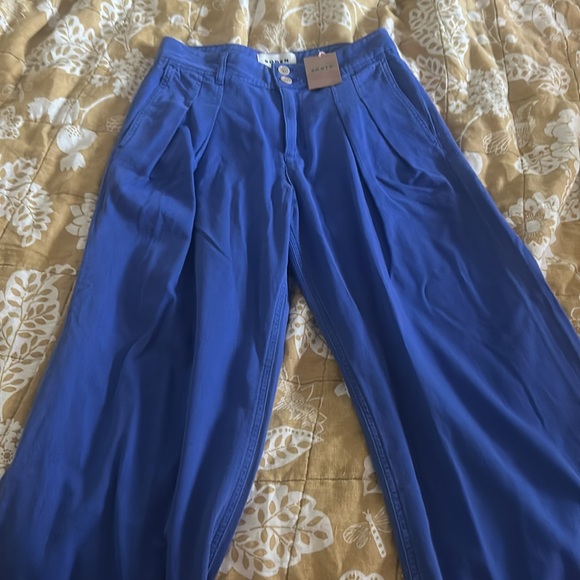 NWT BODEN Contrast stitch trousers size 6 Blue - Picture 2 of 7